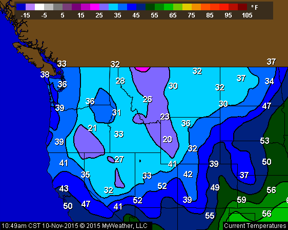Northwest Temperatures