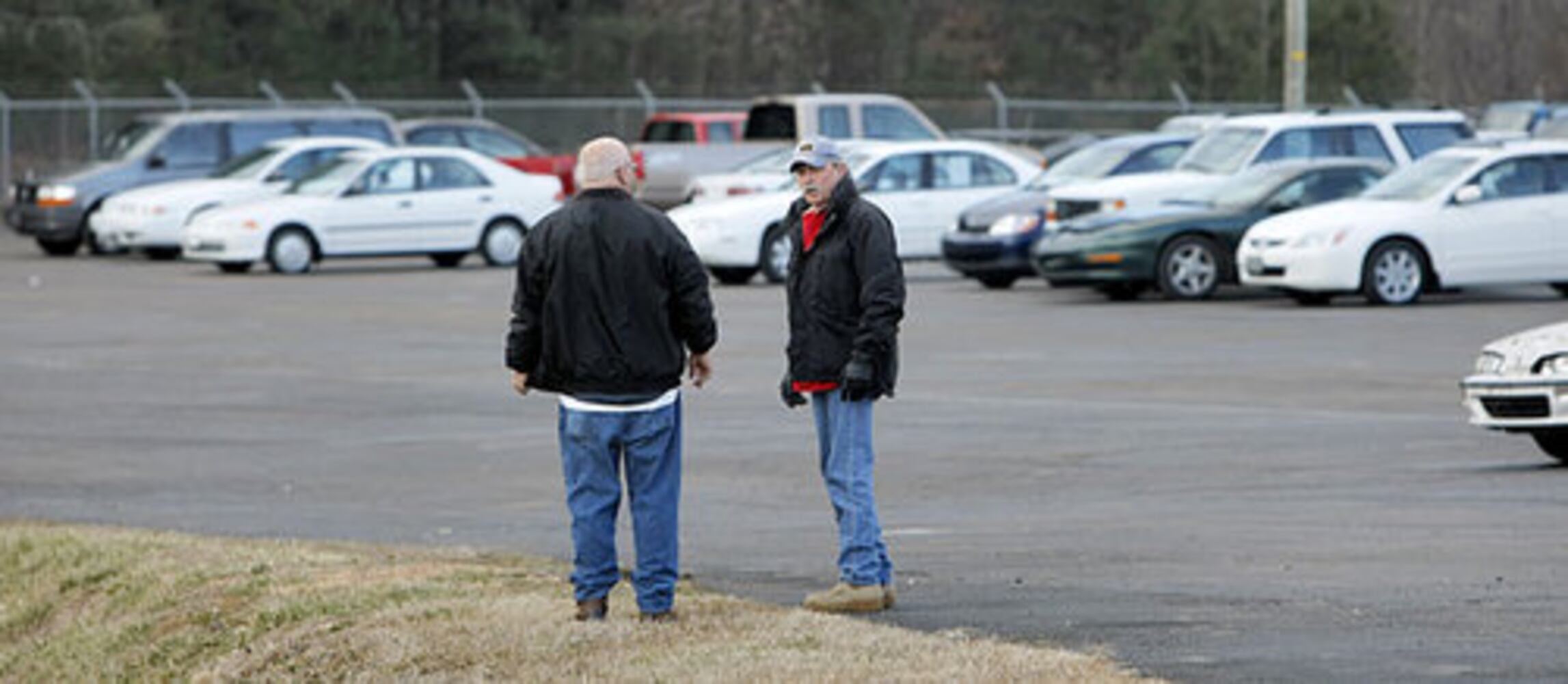 Auto auction site of car crash