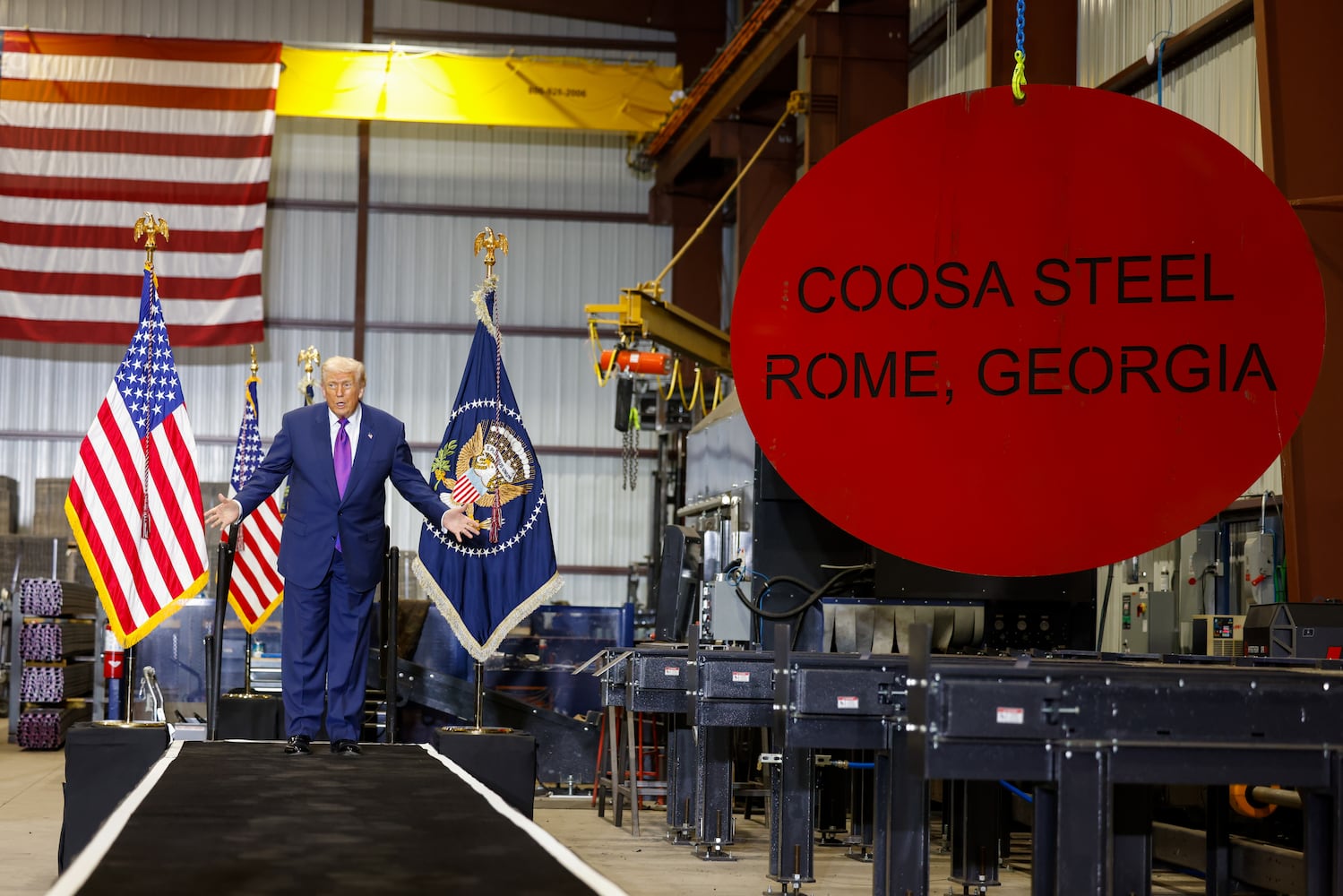 Trump visits North Georgia but has eyes on Atlanta