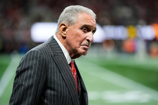 Falcons owner Arthur Blank on the sideline during the team's Dec. 29 win over the Rams.