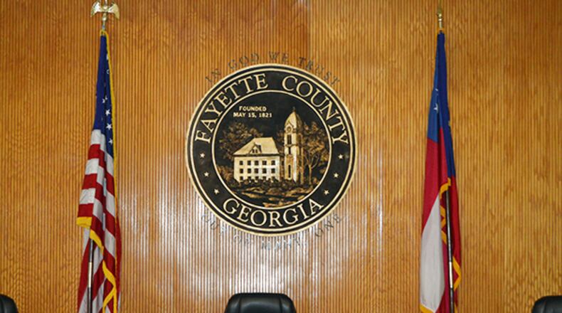 It took four rounds of voting for the Fayette County commissioners to decide who would be their chair this year. Courtesy Fayette County