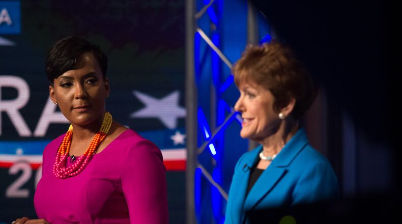 The campaigns of Atlanta mayoral contenders Keisha Lance Bottoms (L) and Mary Norwood (R) have been subpoeaned by the state ethics commission. STEVE SCHAEFER / SPECIAL TO THE AJC