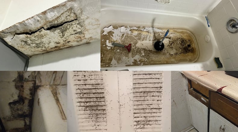 Inside Cielo at 325 apartment units, there’s evidence of mold, cracks in the ceilings, plumbing problems, and other maintenance issues.