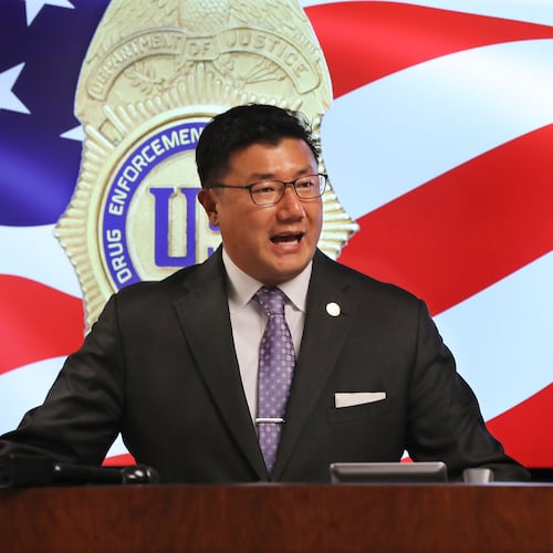 Former U.S. Attorney for the Northern District of Georgia BJay Pak — pictured speaking during a news conference in August 2020 — served in the Georgia House of Representatives from 2011-17. (Curtis Compton/AJC)