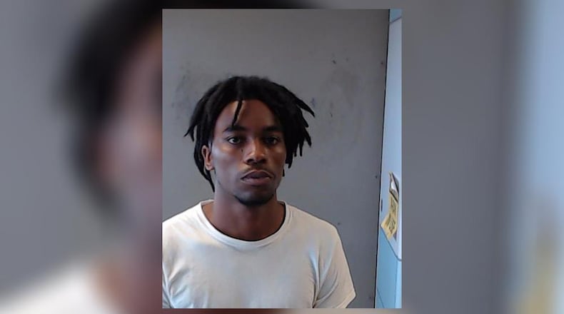 Aurion Johnson, a 22-year-old from Stone Mountain, was arrested Tuesday on a murder charge stemming from a March 31 shooting death.