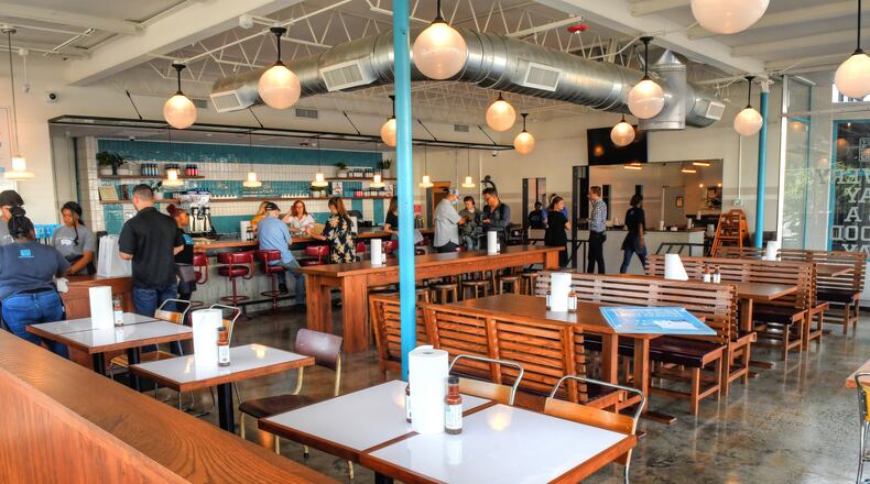 210727: Atlanta, Ga. (Pittsburgh neighborhood near West End): Interior seating and bar of Rodney Scott's Whole Hog BBQ in the Pittsburgh neighborhood near West End in Atlanta Ga. (Chris Hunt for The Atlanta Journal-Constitution)