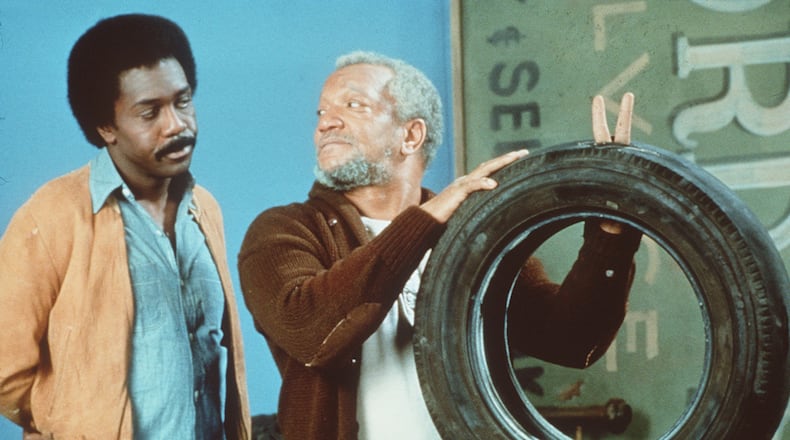 Demond Wilson (left) and Redd Foxx as Lamont and Fred Sanford in the 1970s TV classic "Sanford and Son." Wilson was born in Valdosta, Ga., but raised in New York City. Courtesy of TVLand