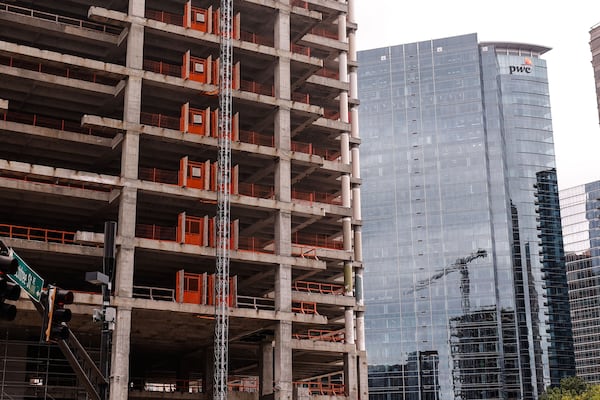 Views of the Campanile building in Midtown shown on Tuesday, Sept. 30, 2025. (Natrice Miller/AJC)