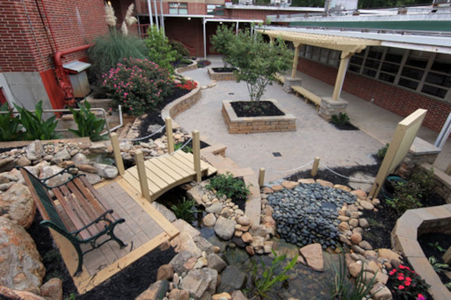 Teacher renovates courtyard at East Cobb Middle School