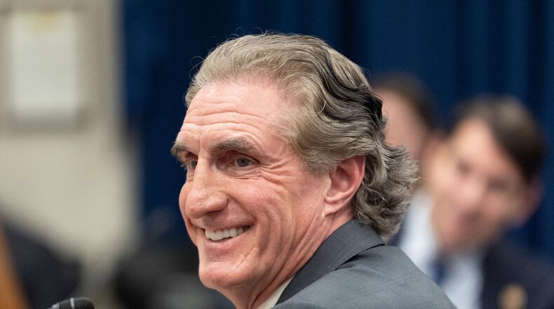 Department of Interior Secretary Doug Burgum, testifies before the House Appropriations Committee's budget hearing on Capitol Hill, Monday, April 20, 2026, in Washington. (AP Photo/Manuel Balce Ceneta)