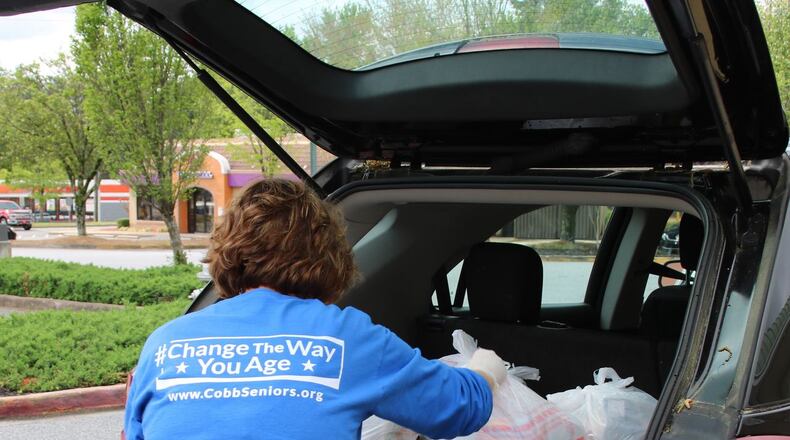 Donations are being sought for Cobb senior citizens in need, including food, games and cat food. (Courtesy of Cobb County)