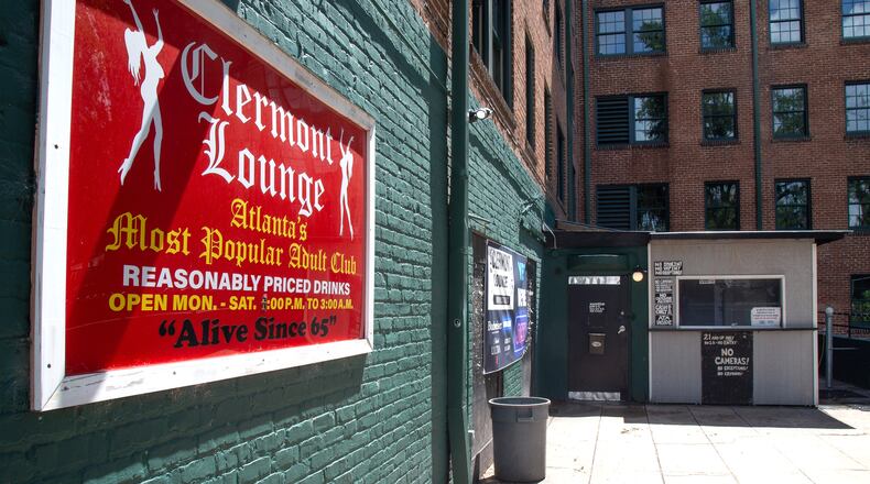 Clermont Lounge had been temporarily closed due to an employee testing positive for COVID 19. STEVE SCHAEFER FOR THE ATLANTA JOURNAL-CONSTITUTION