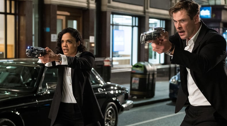 Tessa Thompson and Chris Hemsworth team up once again for "Men In Black International."