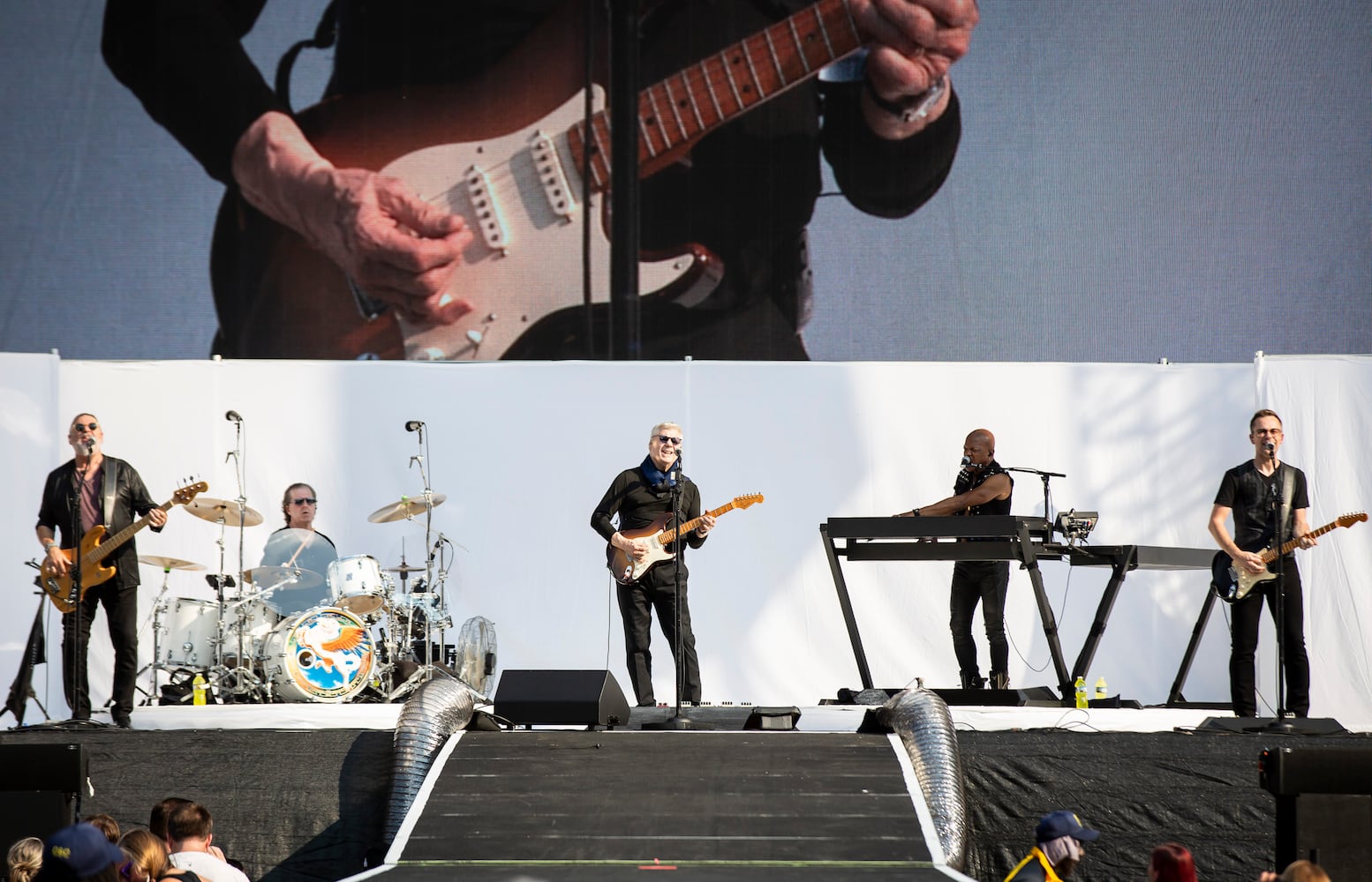 Steve Miller opened out the day for Journey and Def Leppard playing the classics like The Joker and Take the money at Truist Park in Atlanta on July 13,2024. (RYAN FLEISHER FOR THE ATLANTA JOURNAL-CONSTITUTION)