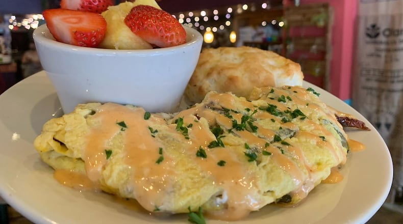 An omelet from the menu of Sweet Melissa's in Decatur.