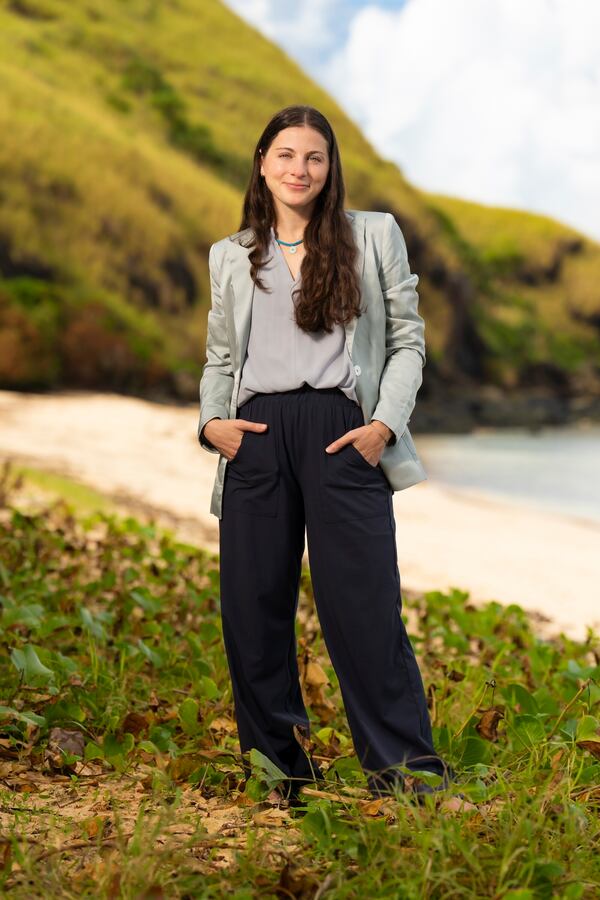 Survivor 51 contestant Alexis Levine entered the game planning to lie about her profession as a criminal defense attorney.  (Courtesy of Robert Voets/CBS)