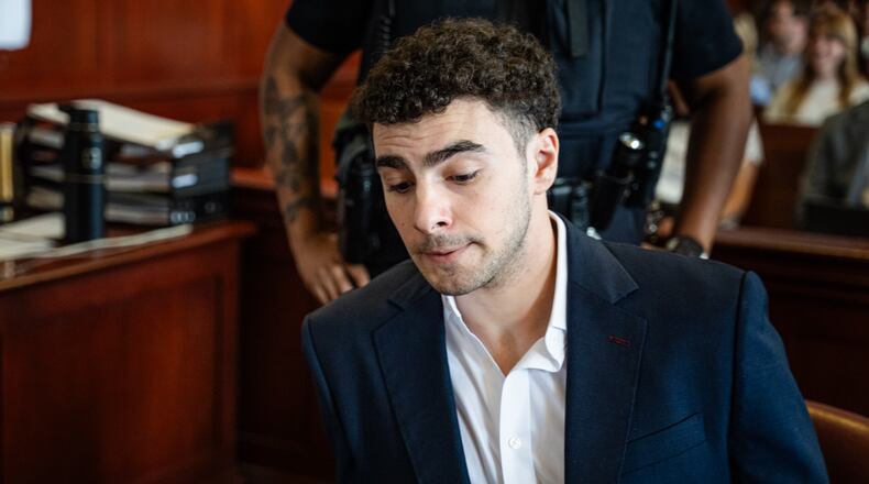 FILE - Luigi Mangione appears for a pre-trial hearing at Manhattan Criminal Court in New York, on June 17, 2026. (AP Photo/Angelina Katsanis, Pool)