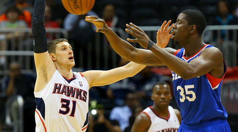 Hawks second-round draft pick Mike Muscala played in 20 games with the Hawks and averaged 3.8 points and 2.6 rebounds in 10.7 minutes.