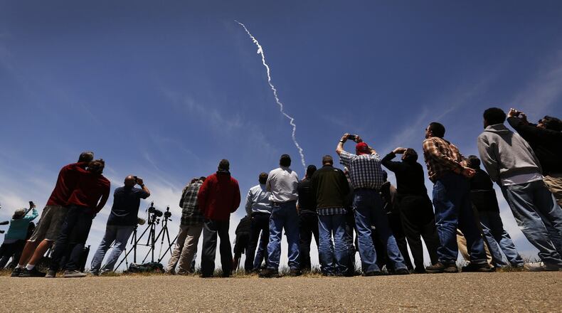 Spectators watch as a ground-based interceptor missile is launched from Vandenberg Air Force Base in California on May 30. The system represents one kind of technology used as a defense against another. When it works, it s great, when it doesn t (Al Seib/Los Angeles Times/TNS)