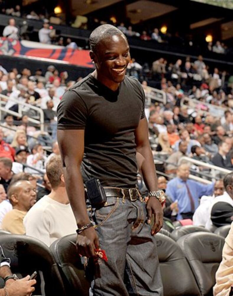 NBA Playoffs: Scene from Hawks-Heat, Game 1