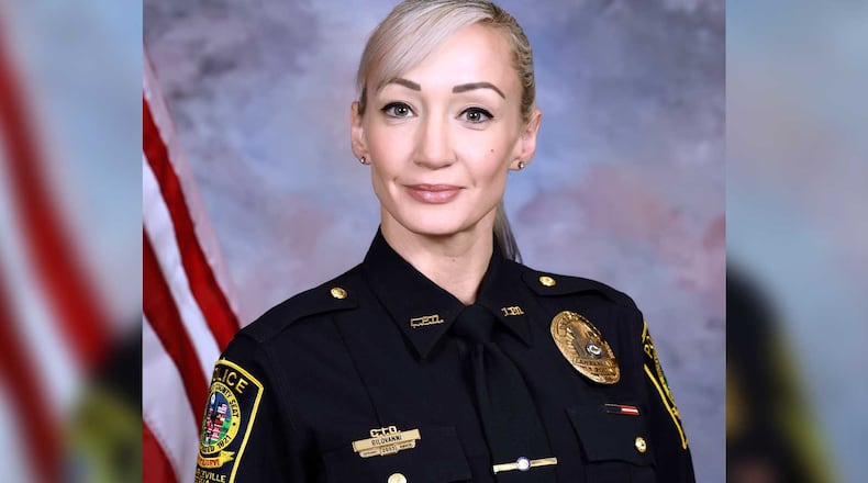 Capt. Tawnya Gilovanni, the first woman to be named captain in the Lawrenceville Police Department, came forward with claims of sexual harassment within the agency last year, prompting an internal investigation and leading to the departures of the police chief and the captain over criminal investigations. The AJC does not typically identify victims of sexual harassment, but through her attorney, Gilovanni agreed to be named in this story. (Handout)