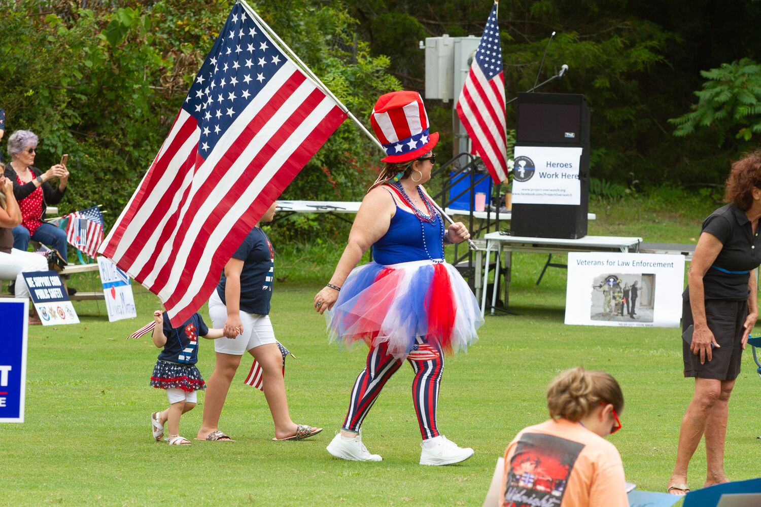 PHOTOS: Rally held for law enforcement and first responders in Cobb