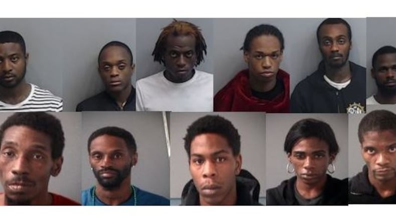 First row: Darius Snow, Steven Osby, Quan Kimbrough, Antwan Manuel, Jeffrey Ward and Timothy Diggs. Second row: Decquist Dubois, Deangelos Robertson, Rodericus Seay, Deshon Snulligan and Michael Williams