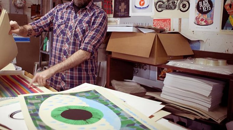 Methane Studios in East Atlanta is influenced by the colors of mid-century design.