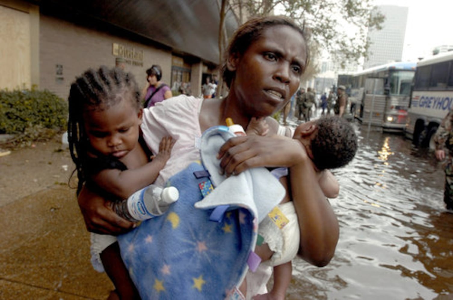 Hurricane Katrina hits New Orleans, August 29, 2005