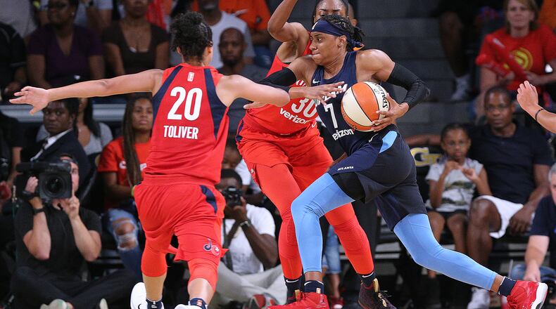 Brittney Sykes scored 26 points for the Dream. AJC file photo