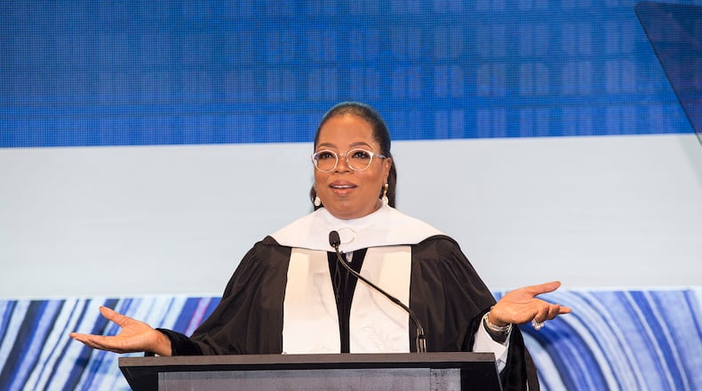 Oprah Winfrey speaking at the SCAD graduation Saturday, June 2, 2018 at the Georgia World Congress Center Photography Courtesy of SCAD