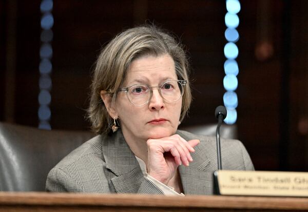 As the sole Democratic appointee on the Steve Election Board, Sara Tindall Ghazal says  she is on high alert. (Hyosub Shin/AJC),