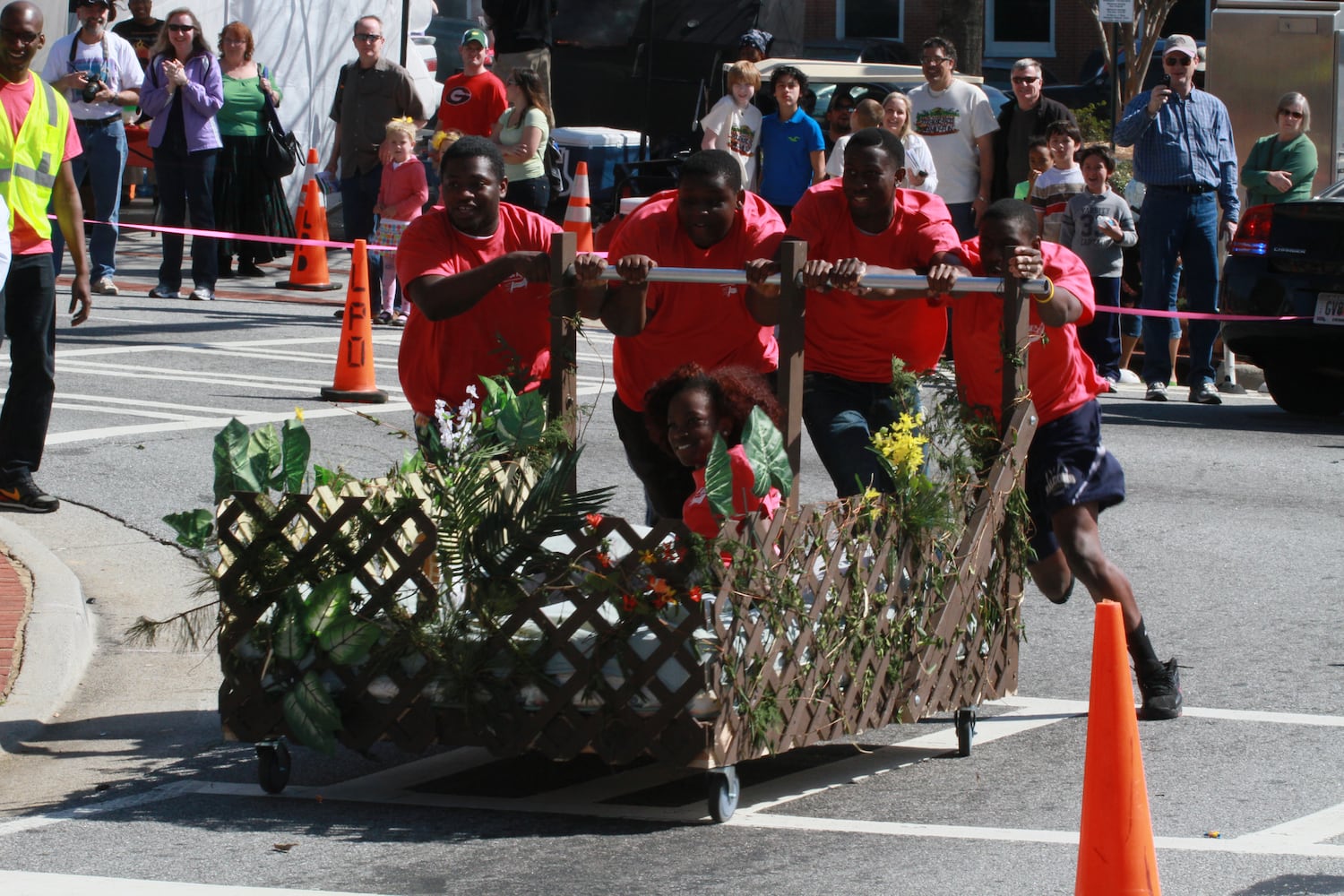Family Promise Bed Race in Gwinnett