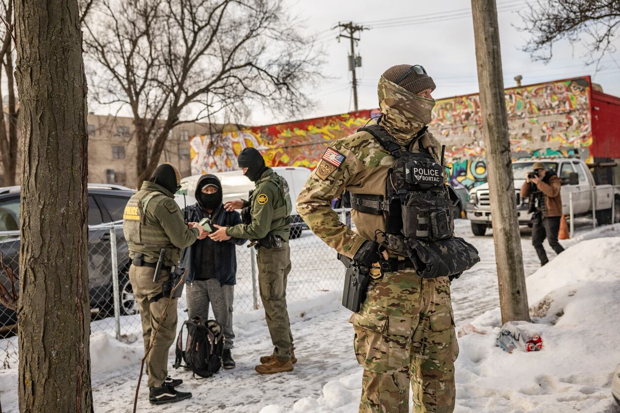 Border Patrol agents arrest a man in Minneapolis on Sunday, Jan. 11, 2026. Since President Donald Trump deployed ICE agents to Minneapolis as part of Operation Metro Surge, 3,000 illegal immigrants have been arrested, Rep. Buddy Carter writes. (David Guttenfelder/The New York Times)