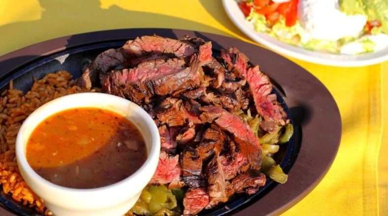 The skirt steak fajitas at Ray’s Rio Bravo. / AJC file photo