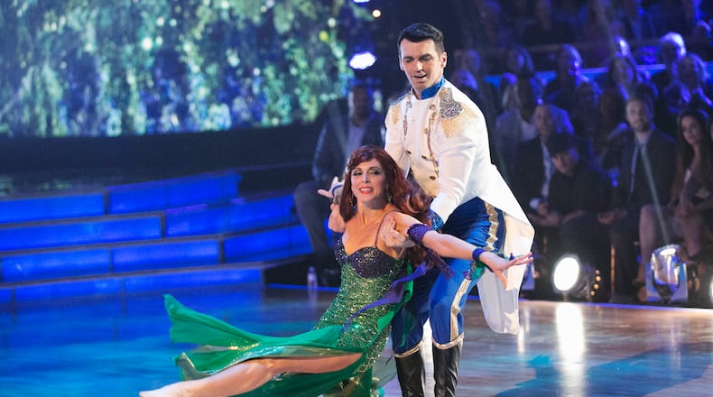 DANCING WITH THE STARS - "Episode 2204" - The 10 remaining celebrities will transform into some of the most magical Disney characters and celebrate the magnificence of "Disney Night," on "Dancing with the Stars," live, MONDAY, APRIL 11 (8:00-10:01 p.m. EDT) on the ABC Television Network. (ABC/Adam Taylor) MARLA MAPLES, TONY DOVOLANI