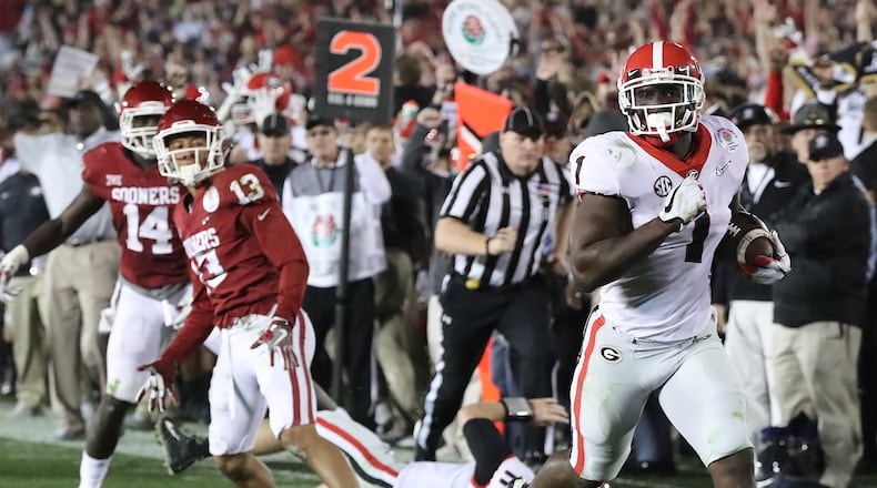 Former UGA tailback Sony Michel. (Curtis Compton/ccompton@ajc.com)