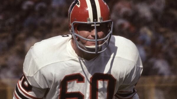 Linebacker Tommy Nobis played in Atlanta from 1966 to 1976.