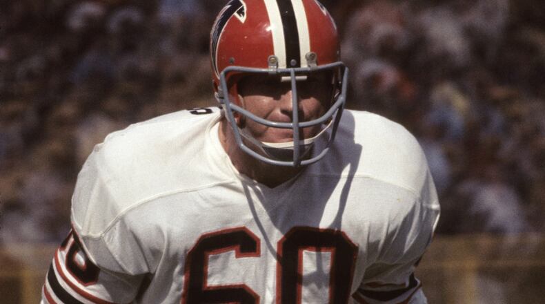 Linebacker Tommy Nobis played in Atlanta from 1966 to 1976.