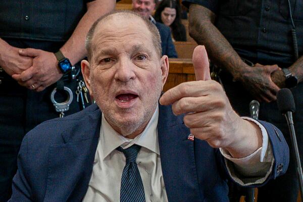 Harvey Weinstein appears in state court in Manhattan for his retrial, Wednesday, June 11, 2025, in New York. (Steven Hirsch /New York Post via AP, Pool)