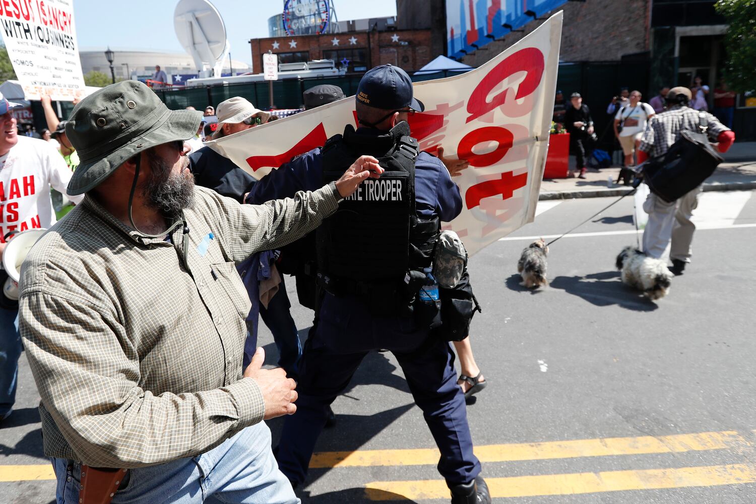 Protests outside GOP convention