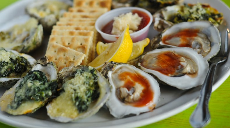 Oyster plate at Tin Can. (BECKY STEIN/special)
