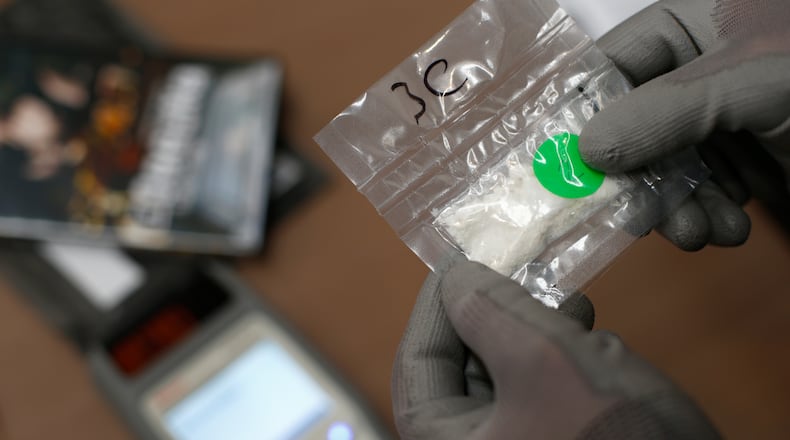 Authorities find a baggie of cocaine, like the one pictured above, inside an ATM in Bradenton, Florida. There's been no arrests made, so far, in the case.
