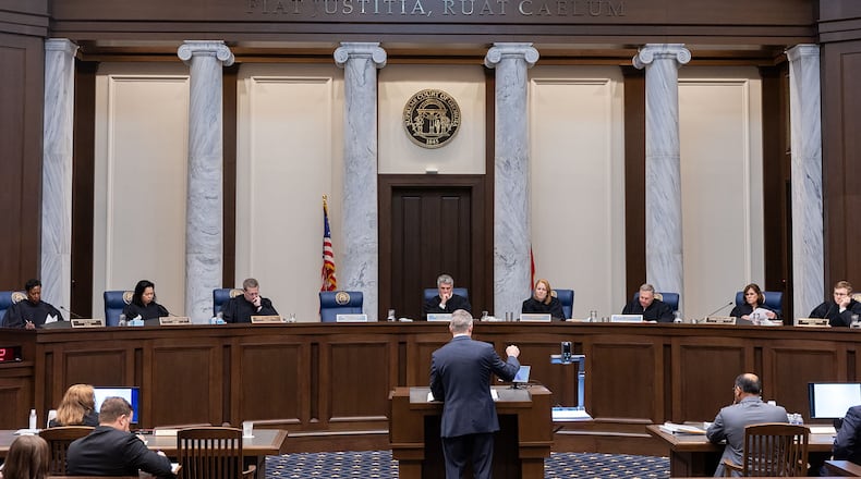 The Georgia Supreme Court, photographed in September 2024, has disbarred the co-founder of an Atlanta-area law firm for abandoning six immigration clients. (Arvin Temkar/AJC)