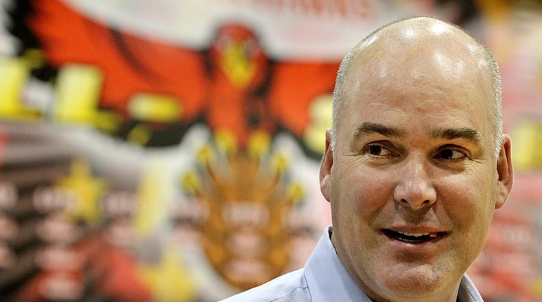 Atlanta Hawks general manager Danny Ferry takes in the Hawks media day at Philips Arena in Atlanta on Monday, Oct. 1, 2012 soon after being named to the position. CURTIS COMPTON / CCOMPTON@AJC.COM