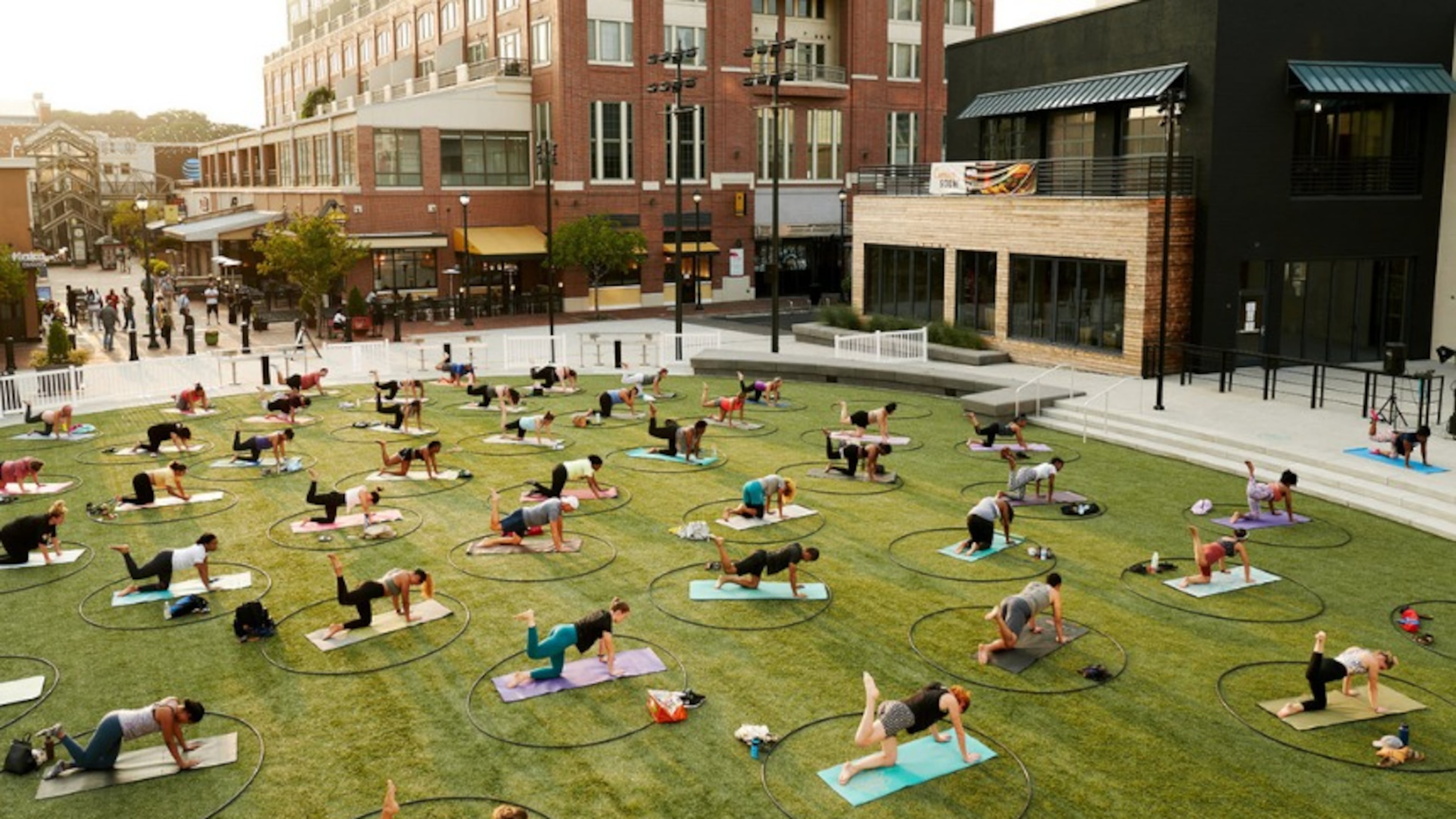Atlantic Station is the site of free Wellness Wednesdays from 6:30-7:30 p.m. through September. (Courtesy of Atlantic Station)