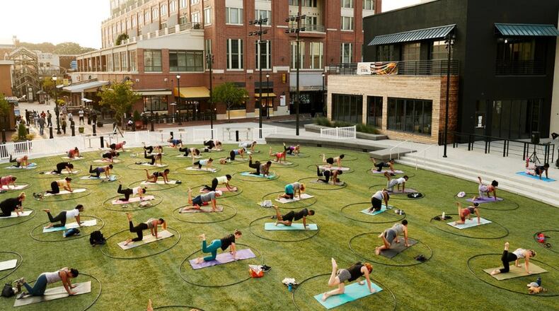 Atlantic Station is the site of free Wellness Wednesdays from 6:30-7:30 p.m. through Sept. 28. (Courtesy of Atlantic Station)