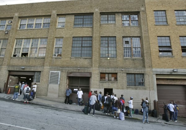 The Peachtree-Pine homeless shelter in downtown Atlanta before it closed in 2017.  (Bob Andres/AJC)