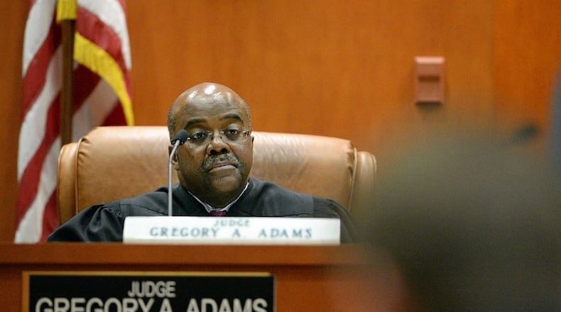 MAY 12, 2015 DeKalb County Superior Court Judge Gregory A. Adams presides over a motions hearing. KENT D. JOHNSON /KDJOHNSON@AJC.COM