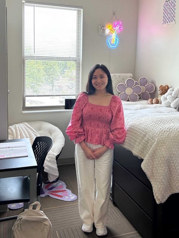 Dalton State student Karen Ajanel credits the Orange Duffel Bag Initiative with helping her succeed in college. (Courtesy)